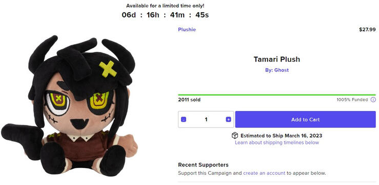 Plushie for Makeship